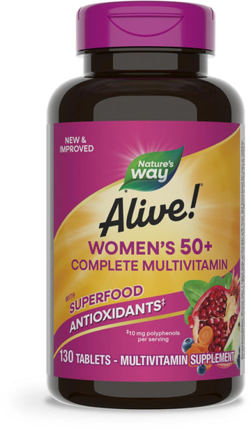 Nature's Way Alive! Women's 50+ Complete Multivitamins, Supports Healthy Heart, Brain, Bones Nature's WayAu supplements