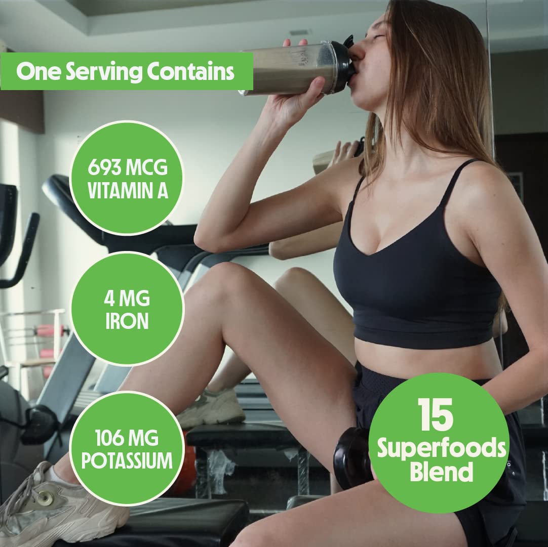 Better Alt Greens Powder, Helps Reduce Bloating, 15 Super Greens- Blend of Spirulina Better AltAu supplements