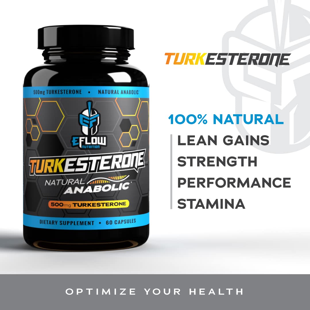 eFlow Nutrition Turkesterone (500 mg) Ajuga Turkestania Extract Complexed eFlow NutritionUS supplements