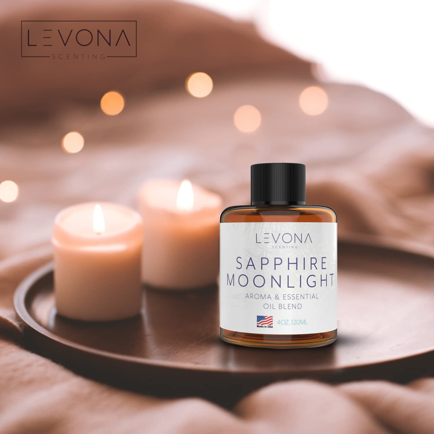 Levona Scent Pure Essential Oils For Diffusers For Home, Hotel & Office - Sapphire Moonlight Essential Oil LEVONA SCENTAu supplements