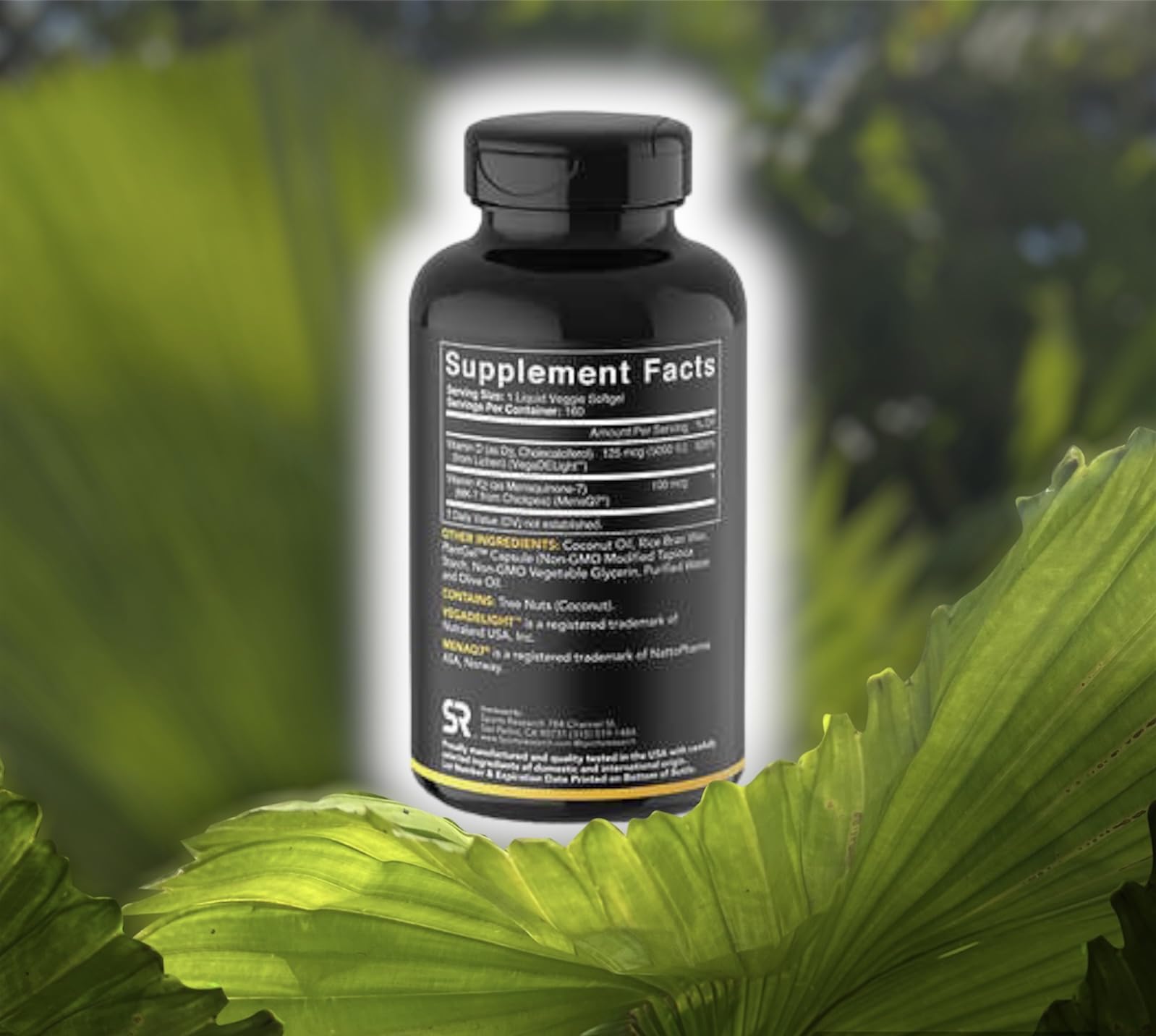 (Pack of 1) 160 Vegan Certified, Non GMO Liquid Softgels rozzunSports Research Vitamin Rozzun Creative VisionUS supplements
