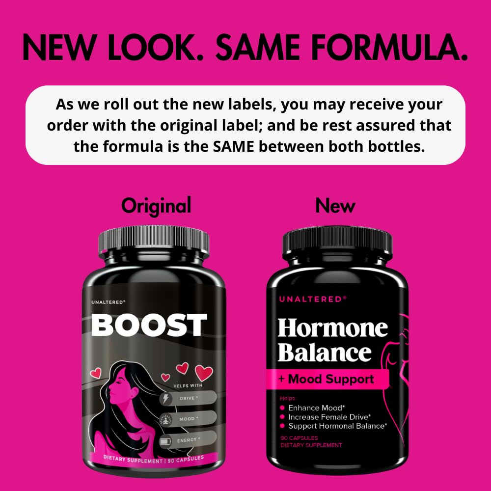 Hormone Balance & Mood Support for Women - Restore Female Drive & Reduce Mood UNALTEREDUS supplements