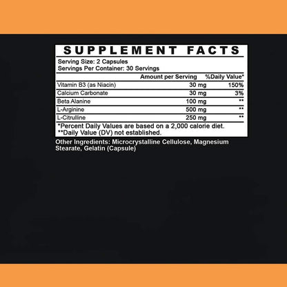 Angry Supplements Monster Girl N.O. Women’s Nitric Oxide Booster Capsules, Boost Energy Angry SupplementsUS supplements