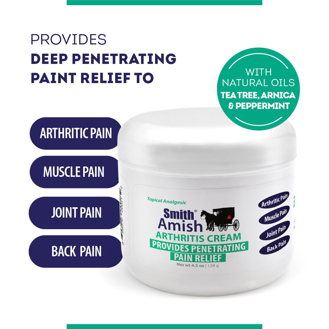 Smith Amish Arthritis Cream. Soothing and Cooling. 4.5 oz jar Smith AmishAu supplements