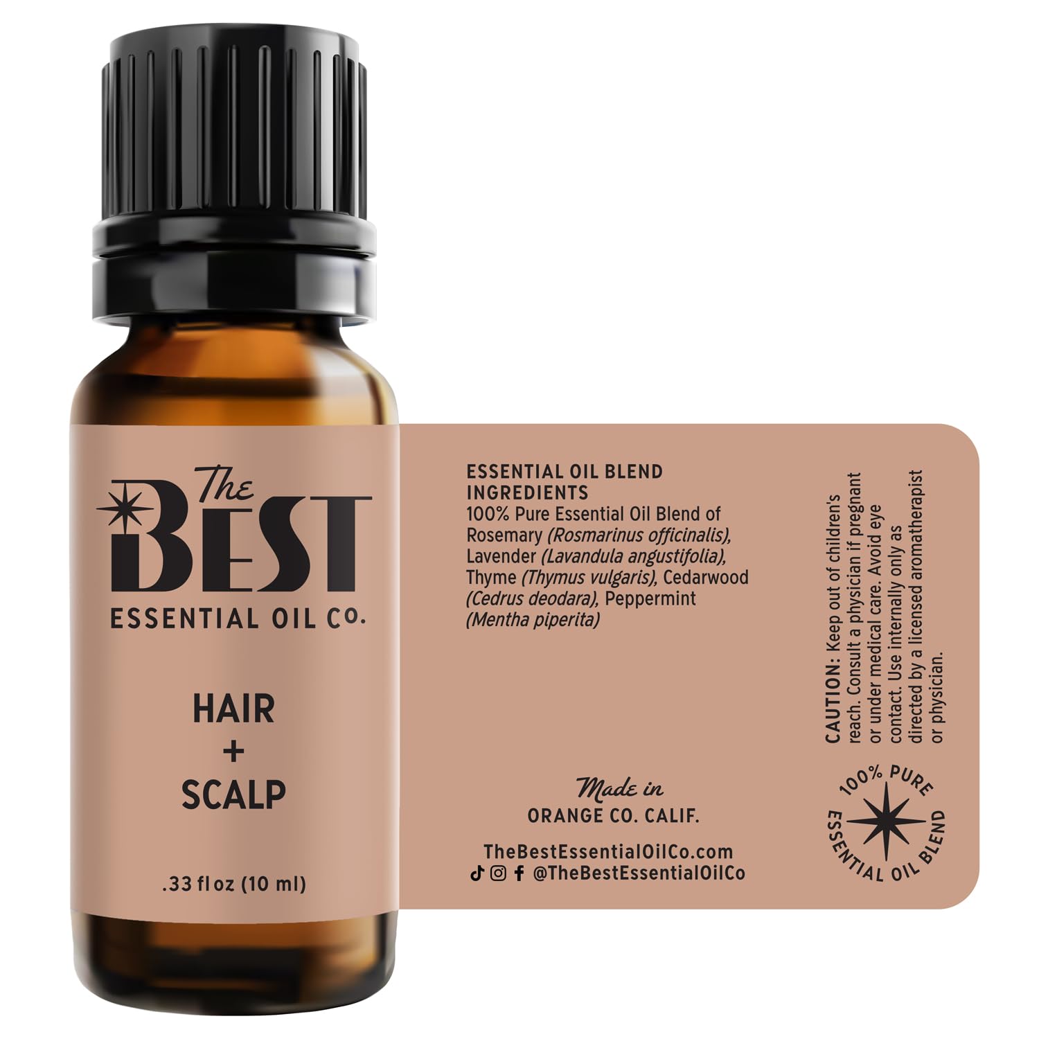 The Best Hair + Scalp Essential Oil Blend- Premium Grade- 100% Pure & Natural for Aromatherapy The Best Essential Oil CoAu supplements