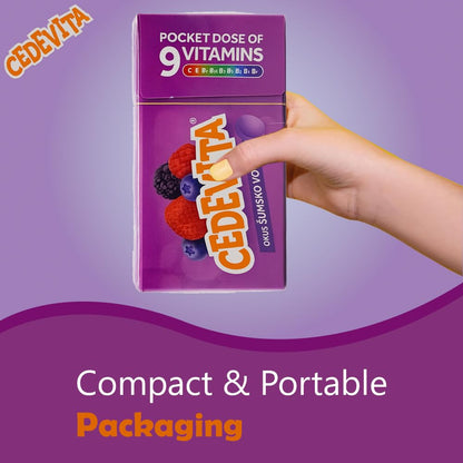 Cedevita Multivitamin Healthy and Sweet Candies - Pack of 8 (Forest Fruit) SORINAUS supplements
