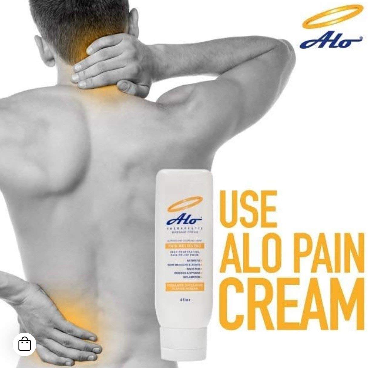 ALO Pain Relief Cream Therapy(32 oz with Pump) for Arthritis, Back Pain, Sciatica, Plantar Fasciitis, Tennis Elbow, Sore Muscles & Joints Inflammation - Working Out Aches, Acute Pain and Chronic Pain ALO Pain Relief CreamAu supplements