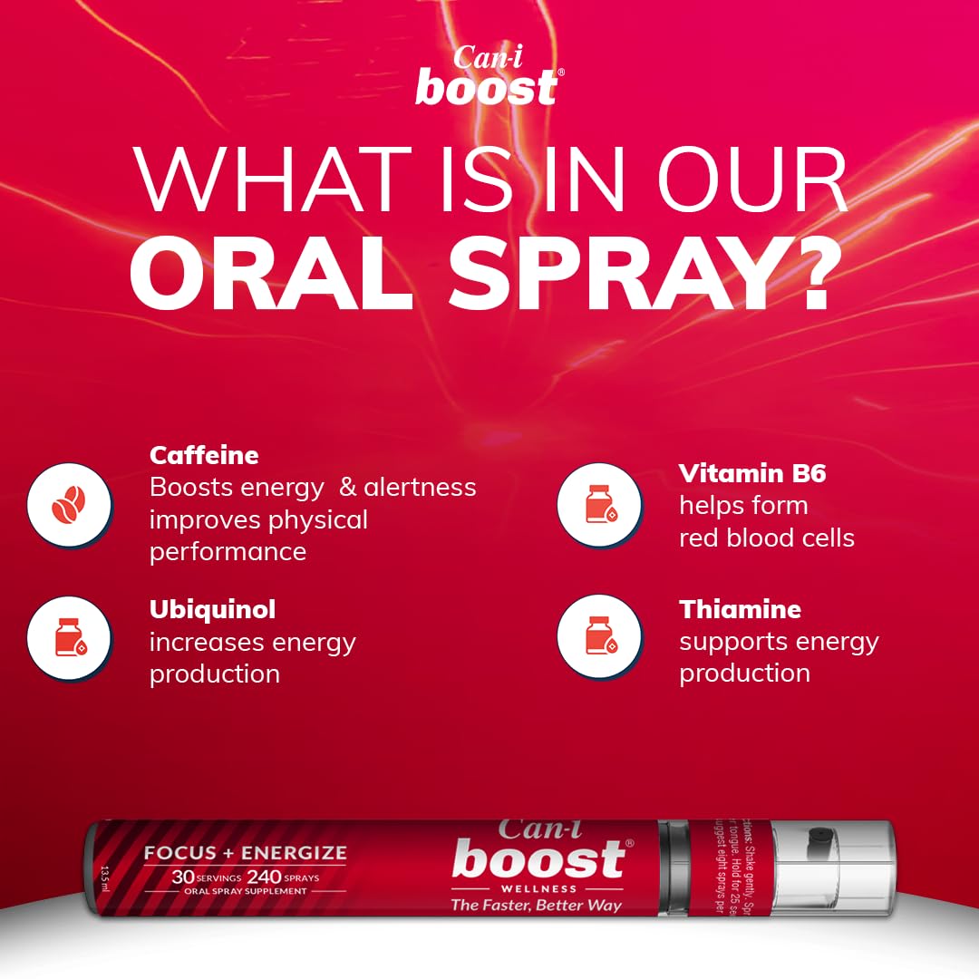 Brain Supplement Booster for Focus & Attention Fast-Acting Oral Spray, Energy for Kids Cani Brands Feel AmazingUS supplements