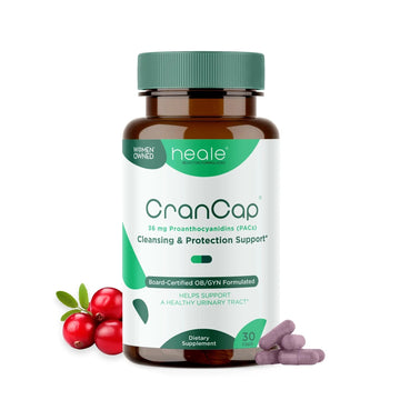 CranCap - Cranberry Pills - Urinary Tract Health Cranberry Supplement - 36mg of Potent PACs - Non GMO, Vegan, Gluten Free - by Heale - 30 Capsules CranCapAu supplements
