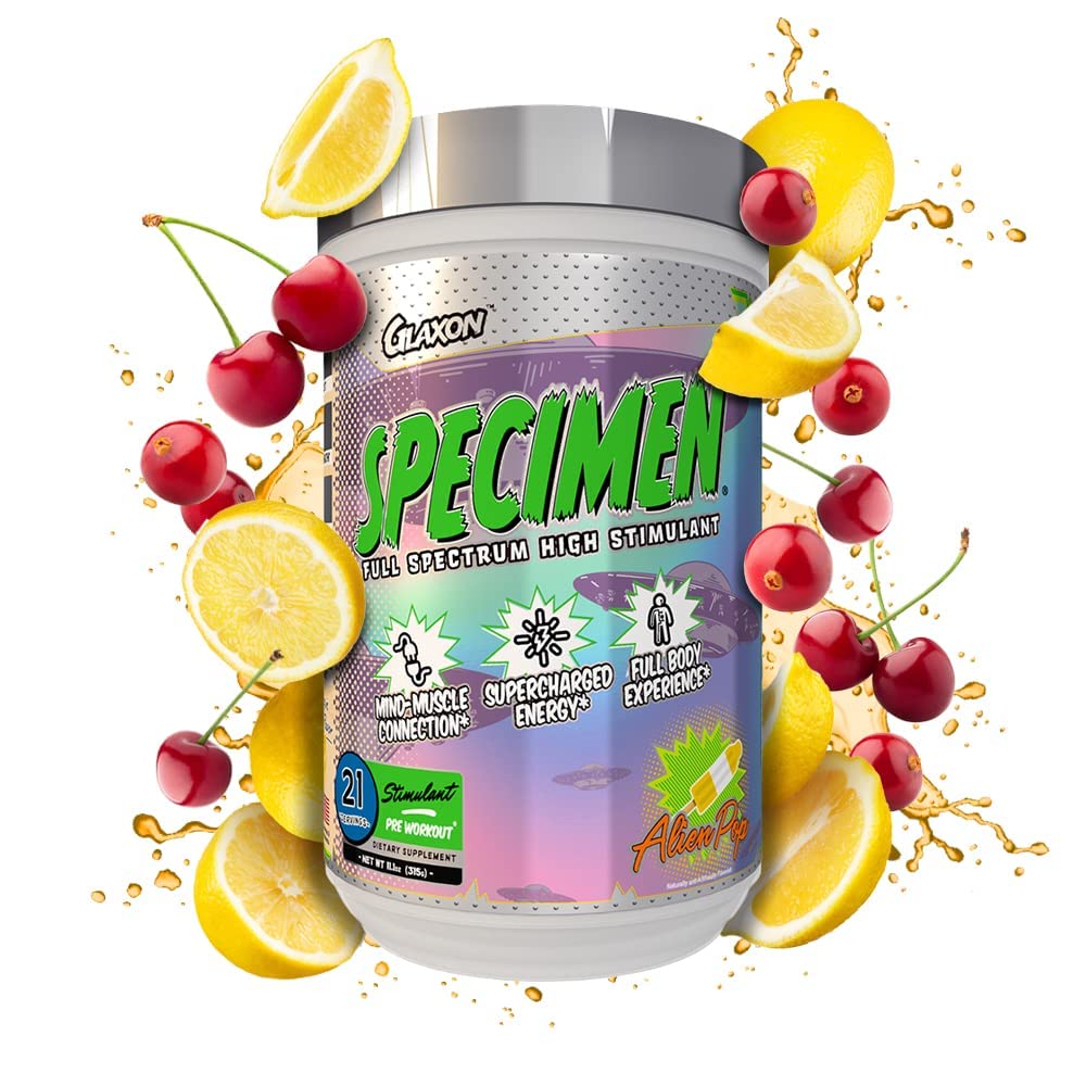 Glaxon Specimen High Stimulant Pre Workout Powder, Preworkout with 300mg Caffeine GlaxonAu supplements