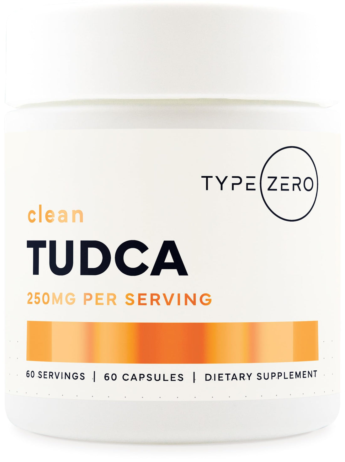 Type Zero Clean TUDCA Capsules 250mg - Pure Tauroursodeoxycholic Acid Supplement - Bile Salt Derivative - 60 Capsules, 60 Servings Type ZeroUS supplements