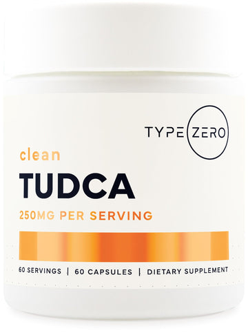 Type Zero Clean TUDCA Capsules 250mg - Pure Tauroursodeoxycholic Acid Supplement - Bile Salt Derivative - 60 Capsules, 60 Servings Type ZeroUS supplements
