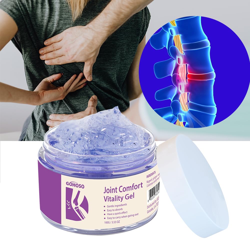 Joint Purple Gel, Cooling Massage Cream with Turmeric for Back, Neck, Joints & Muscles – Hydrating Gel for Active Lifestyles ENVISHAAu supplements
