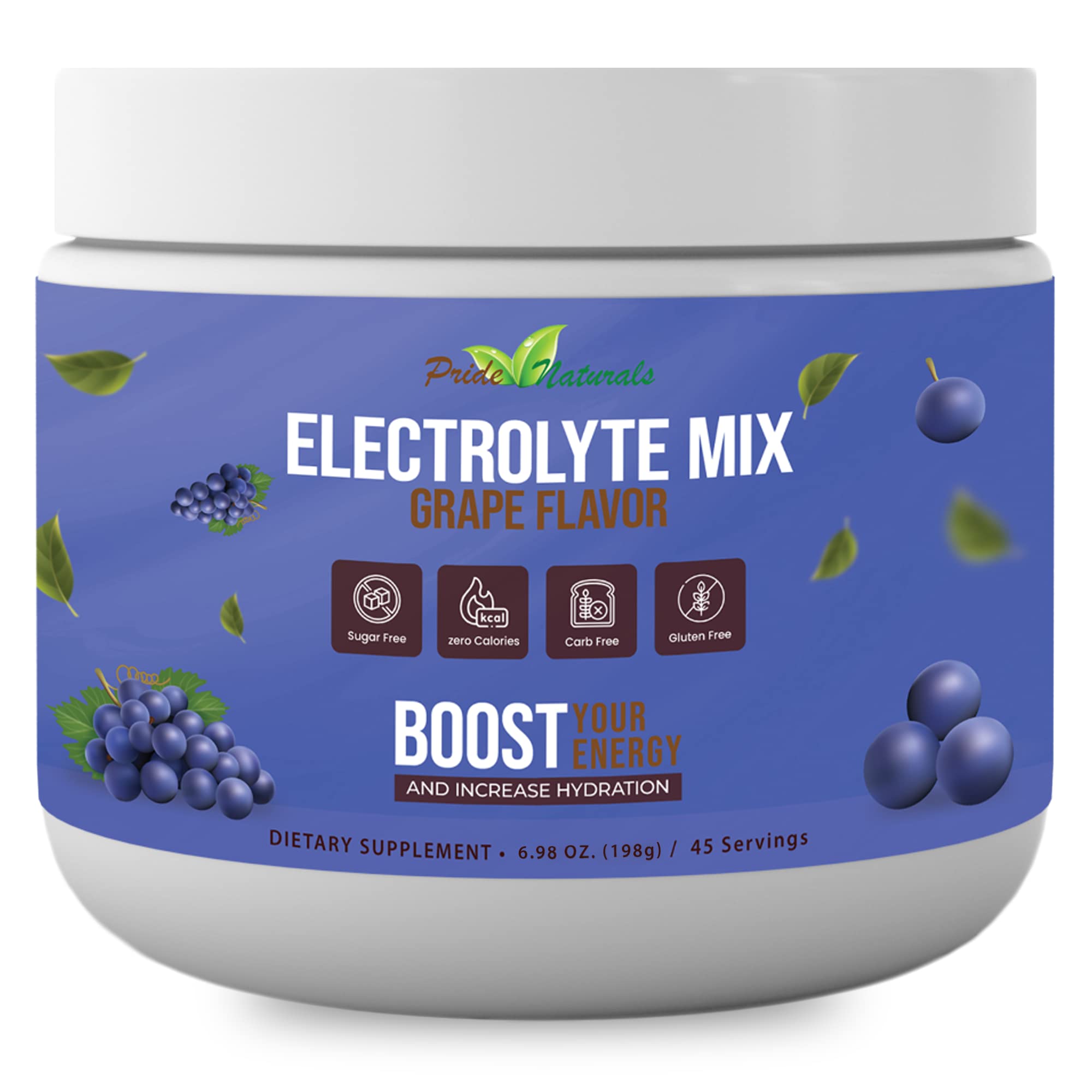 Electrolyte Powder - Refreshing Workout Recovery Electrolytes, Sugar Free, Gluten Free Pride Naturals, IncUS supplements