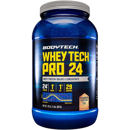 BODYTECH Whey Tech Pro 24 Protein Powder - Protein Enzyme Blend with BCAA's BODYTECHUS supplements