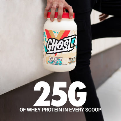 GHOST Whey Protein Powder, Coffee Ice Cream - 2LB Tub, 25G of Protein - Flavored Isolate GHOSTUS supplements