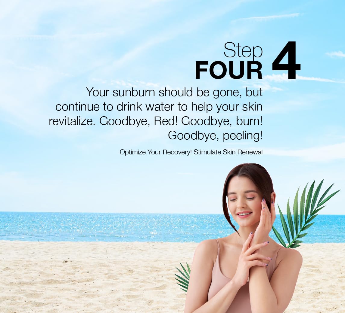 Sunburn Drink - Twin Pack - After Sun Skin Care - Supports Healthy Skin from The Inside Out -Promotes Hydration - Sun Damage Support - Mix with Water - Travel Size Sunburn DrinkAu supplements
