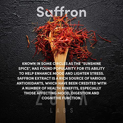 Saffron Supplements - 100% Pure Saffron Extract Mood Enhancer for Women and Men ZuvaLabsUS supplements