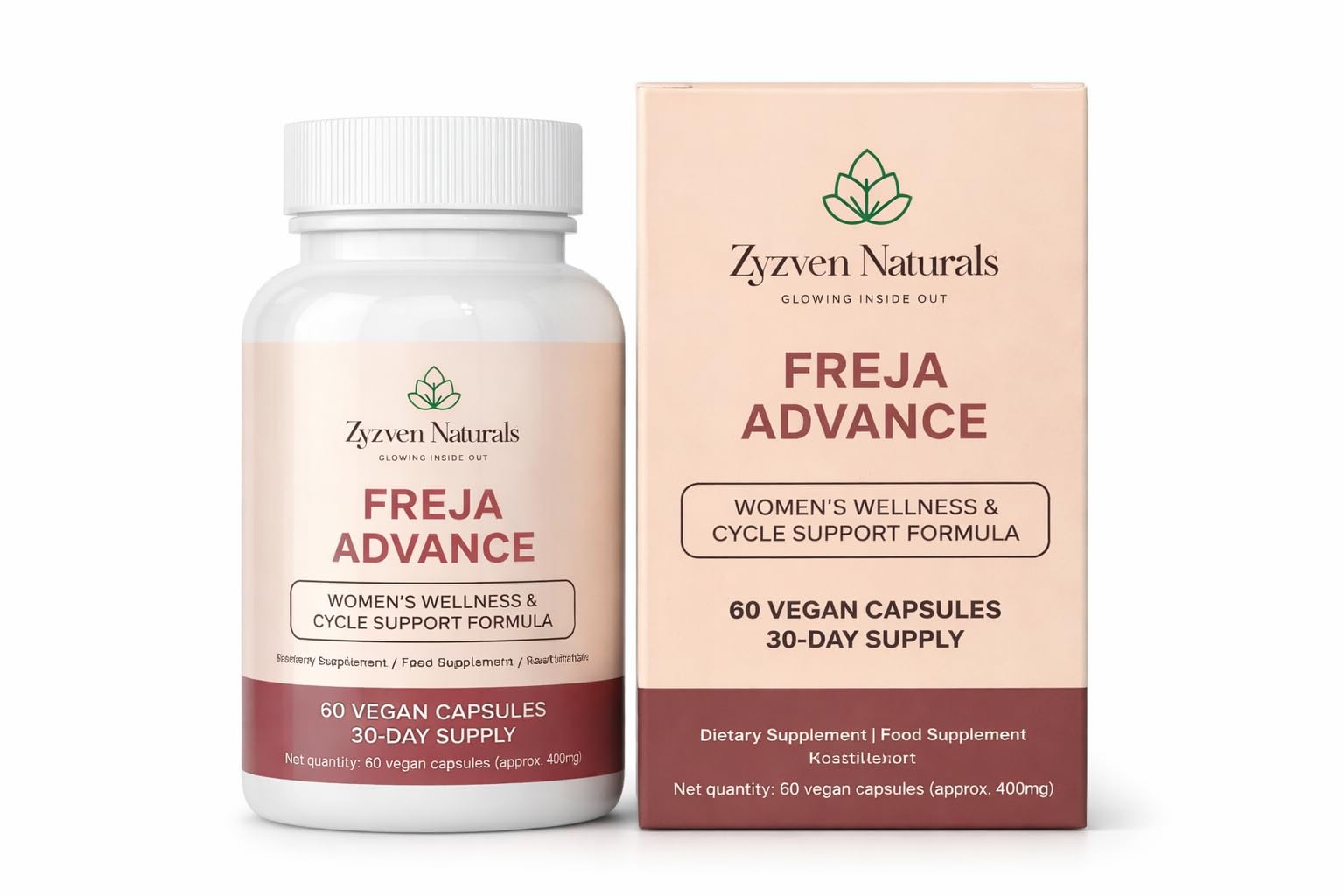 Zyzven Naturals Freja Advance – Women’s Wellness & Cycle Support Supplement – Myo-Inositol, Maca, Vitex, Shatavari, NAC, Zinc & Chromium – 60 Vegan Capsules – 30 Day Supply Zyzven NaturalsAu supplements