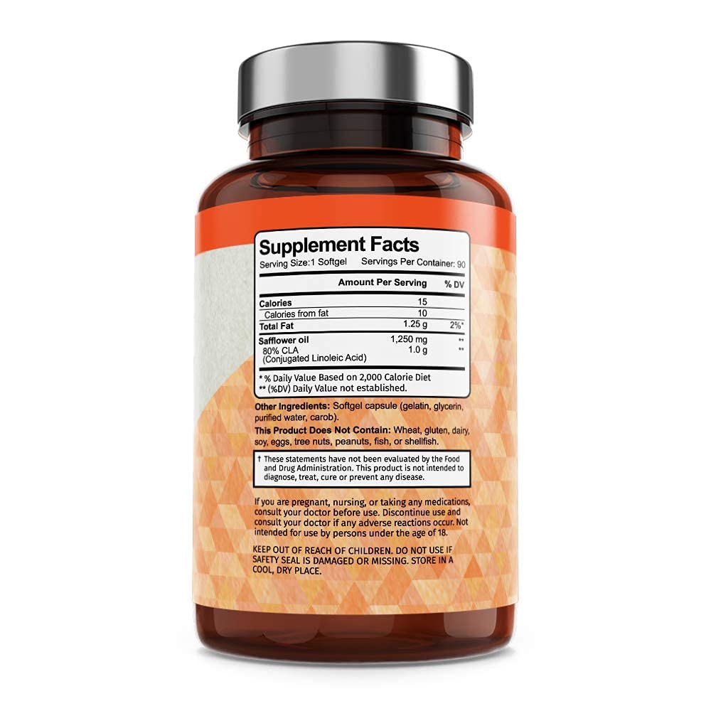 Vitamin Bounty CLA 1250mg - Conjugated Linoleic Acid, CLA for Women and Men, CLA Pills Vitamin BountyUS supplements