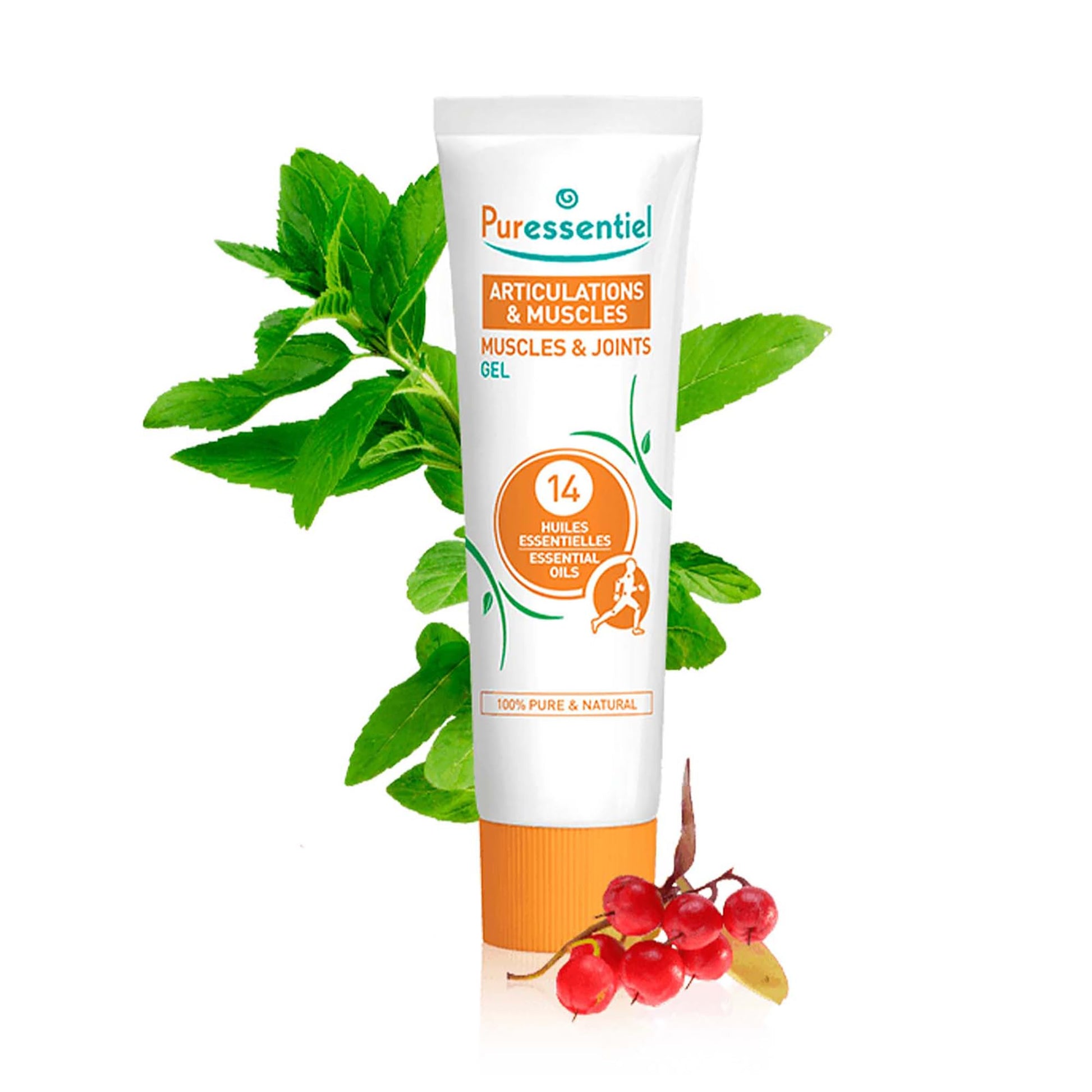 Puressentiel Muscles and Joints Gel - Soothing Gel for Muscle Relief and Knee Relief - Cooling Gel for Foot Relief - Back Gel - 2.02 oz PuressentielAu supplements