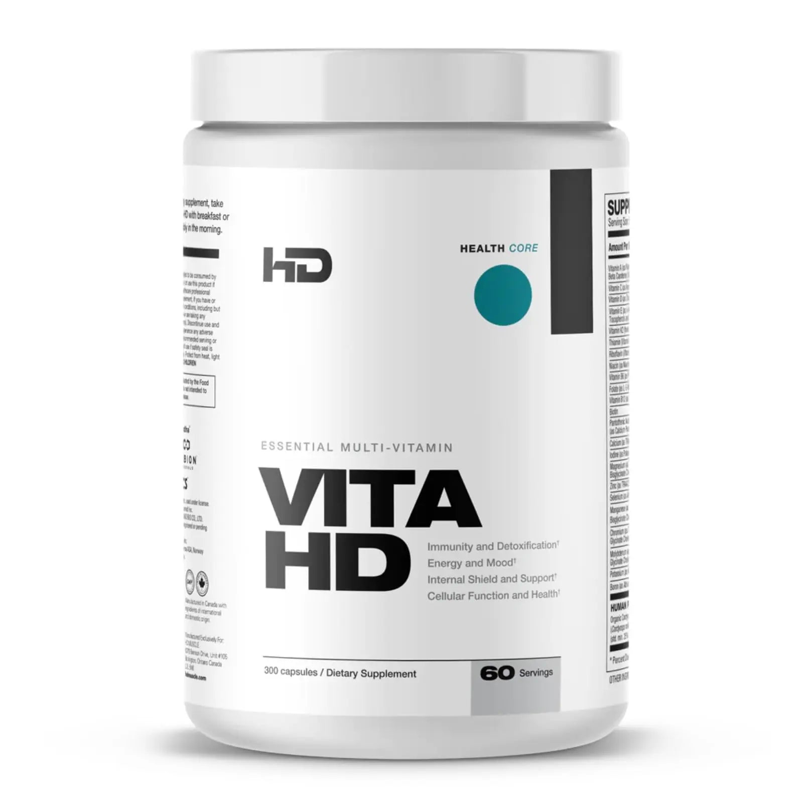 HD MUSCLE VitaHD Essential Multivitamin | Athlete-Specific Vitamins, Minerals, & Nutrients | Organic Mushroom Blend HD MUSCLEAu supplements