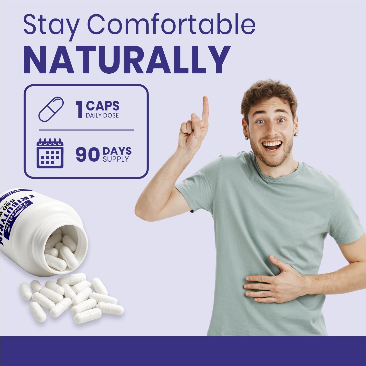 ForestVibe Tributyrin Supplement 550mg, Advanced Butyrate Form for Gut Health, 60% Standardized, More Effective Delivery Than Sodium Butyrate, 90 Capsules, Non-GMO & Gluten Free Postbiotic Supplement ForestVibeAu supplements