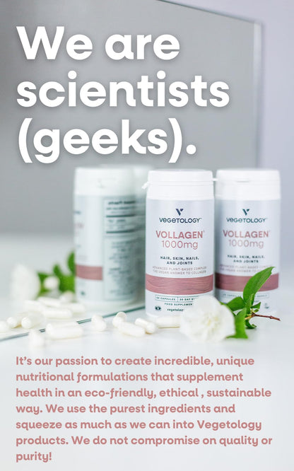 Vegetology Vollagen® Plant Based Complex – Plant Based Protein Alternative to Collagen VEGETOLOGYUS supplements