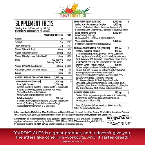 Cardio Cuts NDS Nutrition 4.0 Pre Workout Supplement - Advanced Weight Loss and Pre Cardio CutsAu supplements