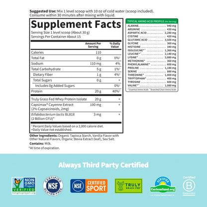 Garden of Life Sport Whey Plus Weight Management with Amino Energy - 20g of Grass Garden of LifeUS supplements