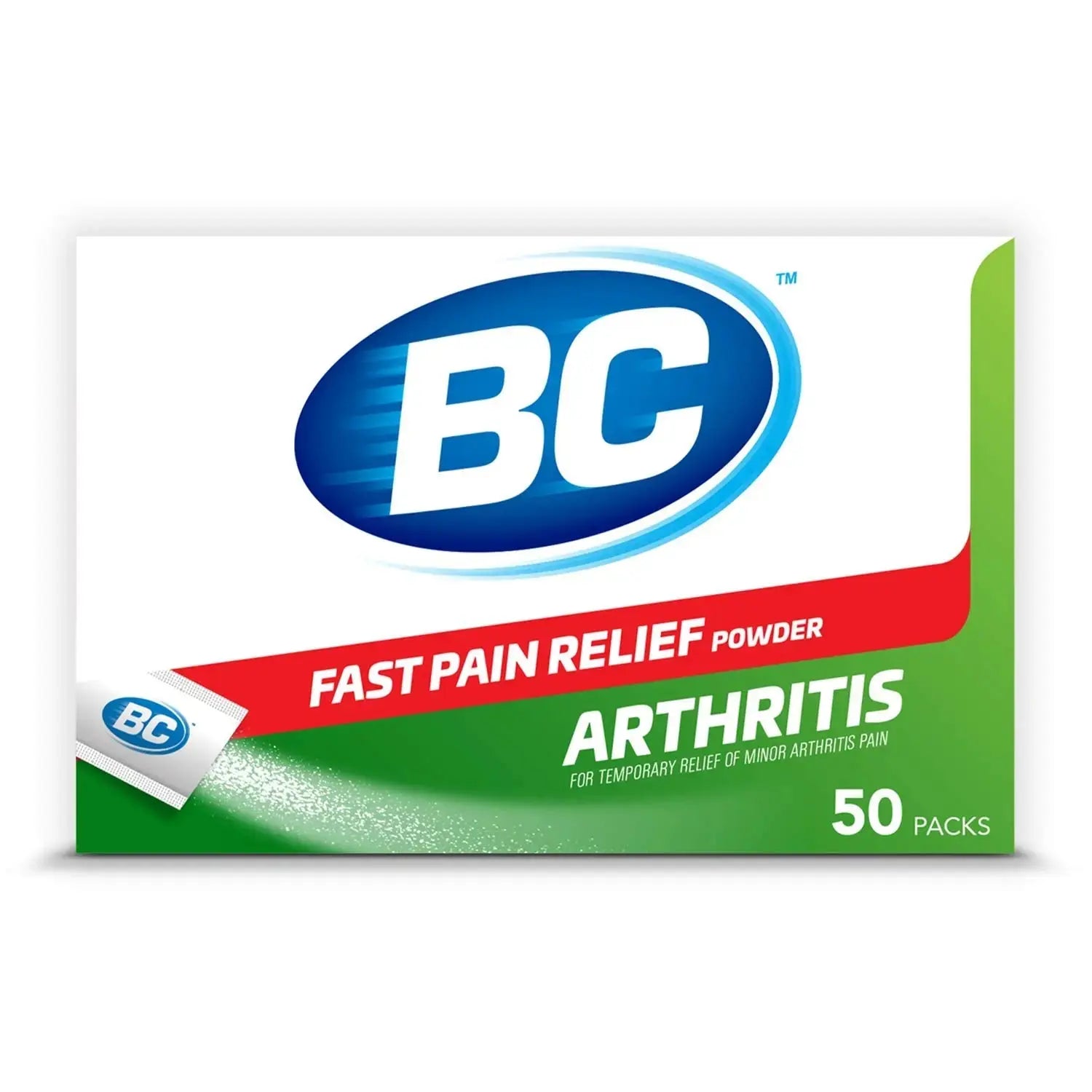 BC Powder Arthritis Pain Reliever, Aspirin Dissolve Packs, 50 Count Powder Packets BCAu supplements