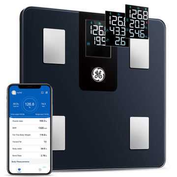 GE Smart Scale for Body Weight and Fat Percentage with All-in-one LCD Display GEUS supplements