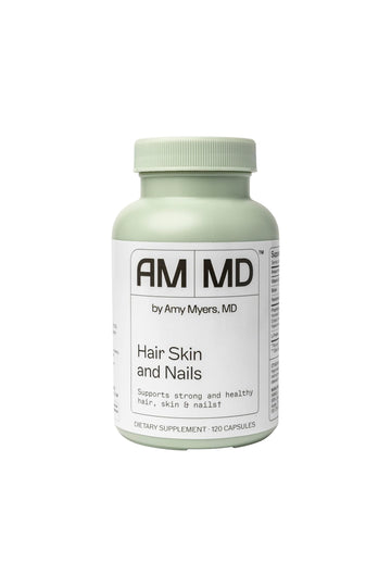 Amy Myers MD Hair Skin and Nails - Supports Strong Hair, Radiant Skin & Healthy Nails - L-Proline, Horsetail, Hyaluronic Acid - Gluten-Free - 120 Capsules (30 Servings) Amy Myers MDAu supplements