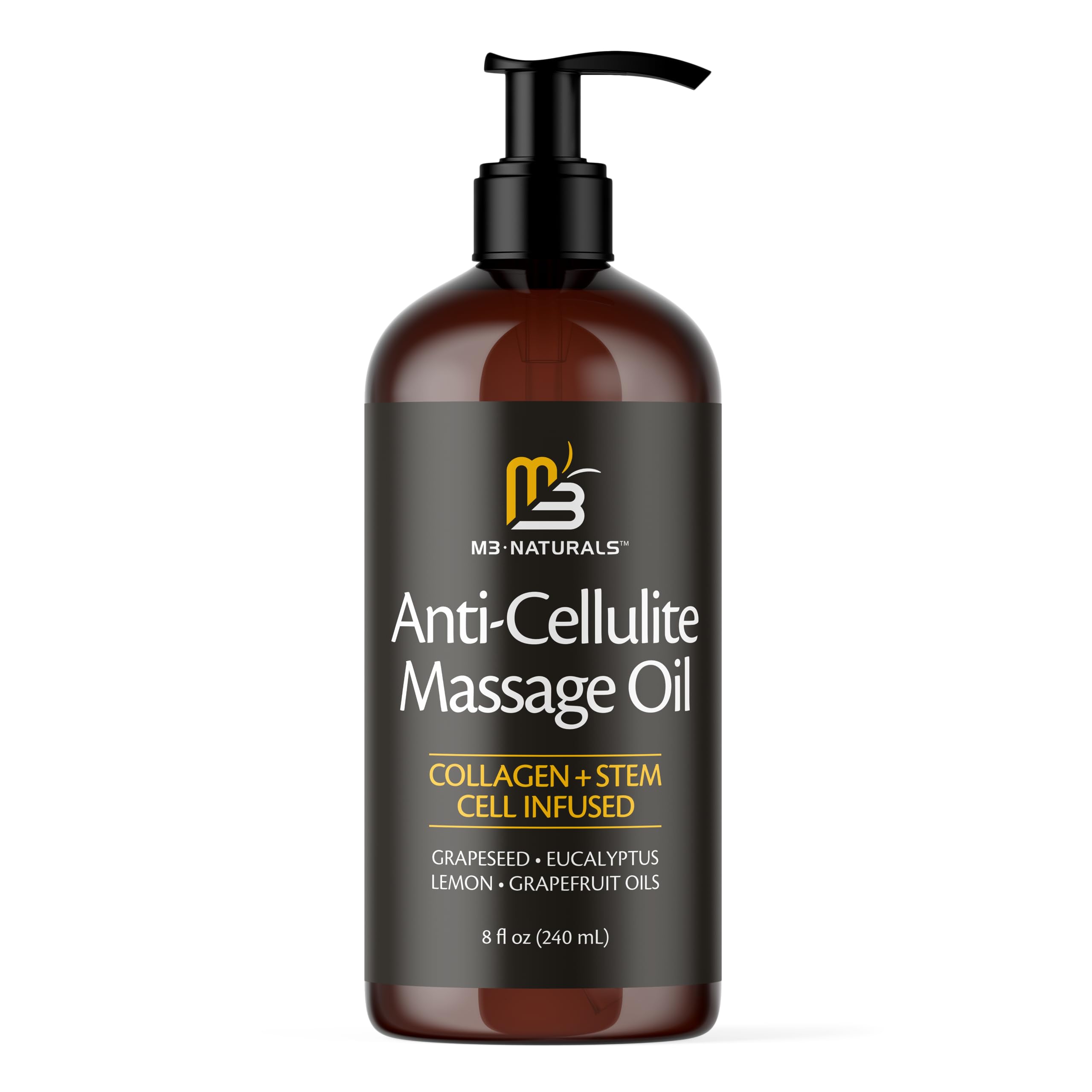 Anti Cellulite Massage Oil for Massage Therapy - Collagen and Stem Cell Skin Tightening M3 NaturalsAu supplements