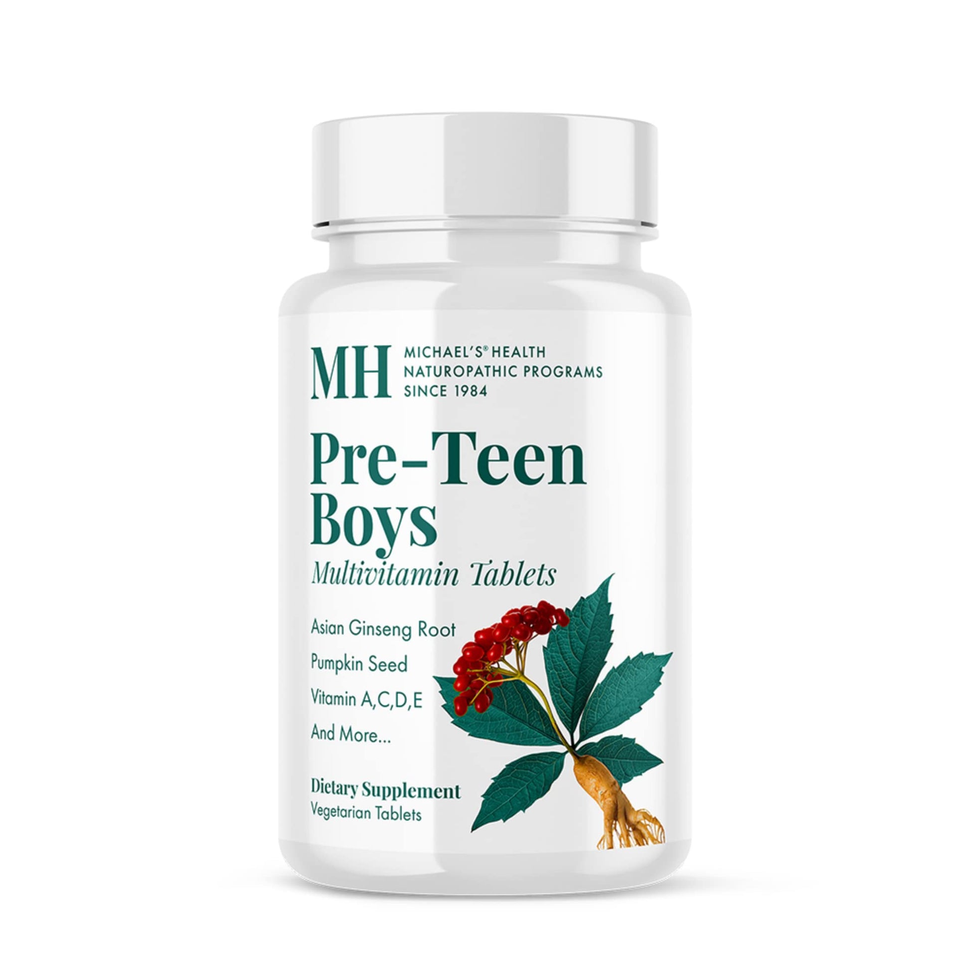 Michael's Health Naturopathic Programs Pre-Teen Boys Daily Multivitamin - 60 Vegetarian Tablets - With Male Herbal Blend - Kosher - 60 Servings MICHAEL'SAu supplements