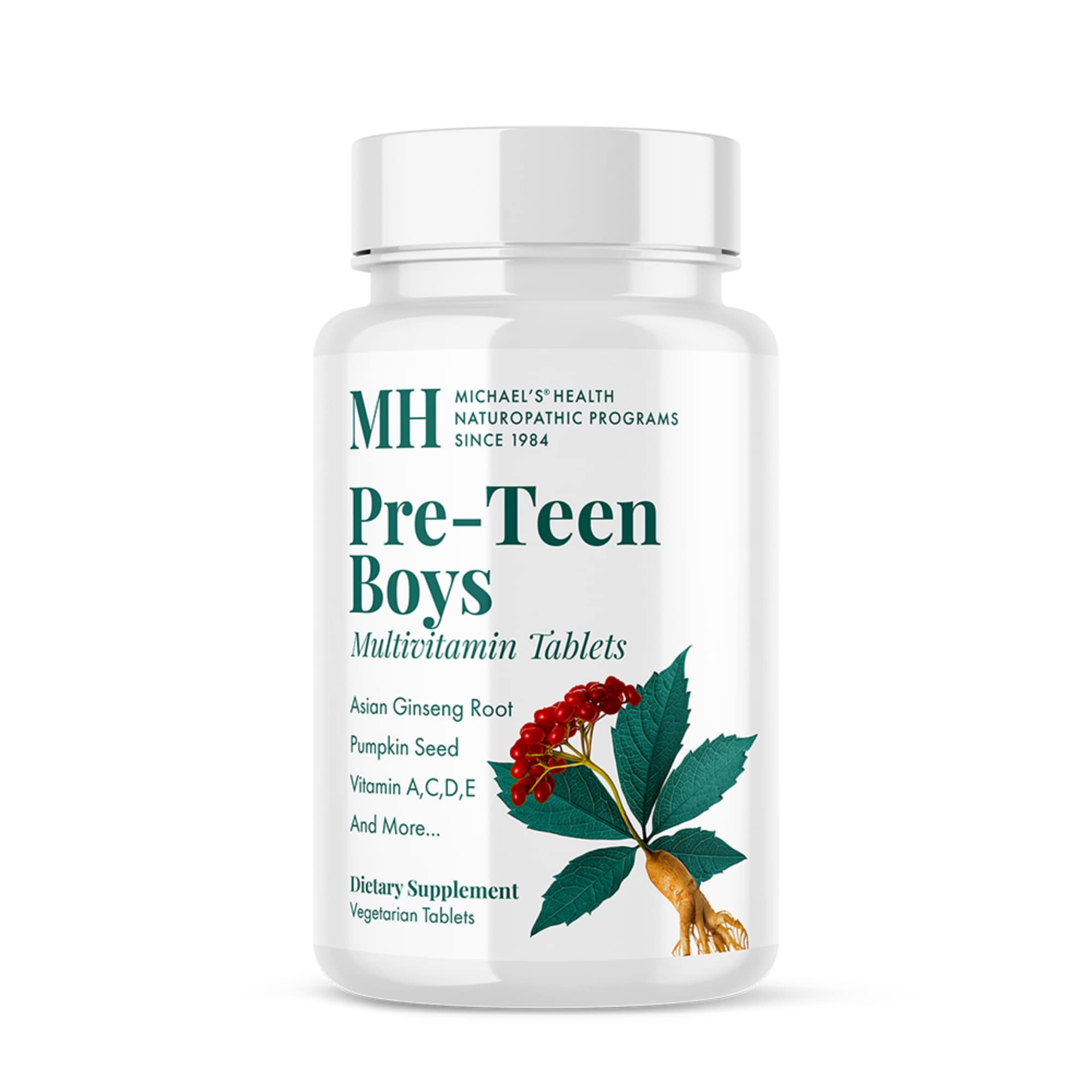 Michael's Health Naturopathic Programs Pre-Teen Boys Daily Multivitamin - 60 Vegetarian Tablets - With Male Herbal Blend - Kosher - 60 Servings MICHAEL'SAu supplements