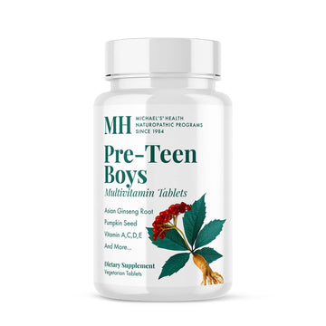 Michael's Health Naturopathic Programs Pre-Teen Boys Daily Multivitamin - 60 Vegetarian Tablets - With Male Herbal Blend - Kosher - 60 Servings MICHAEL'SAu supplements