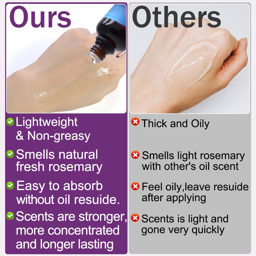 Rosemary Oil for Hair Growth,100% Pure Undiluted Light-Weight Non-Greasy Rosemary Essential Oil GIFBEAAu supplements