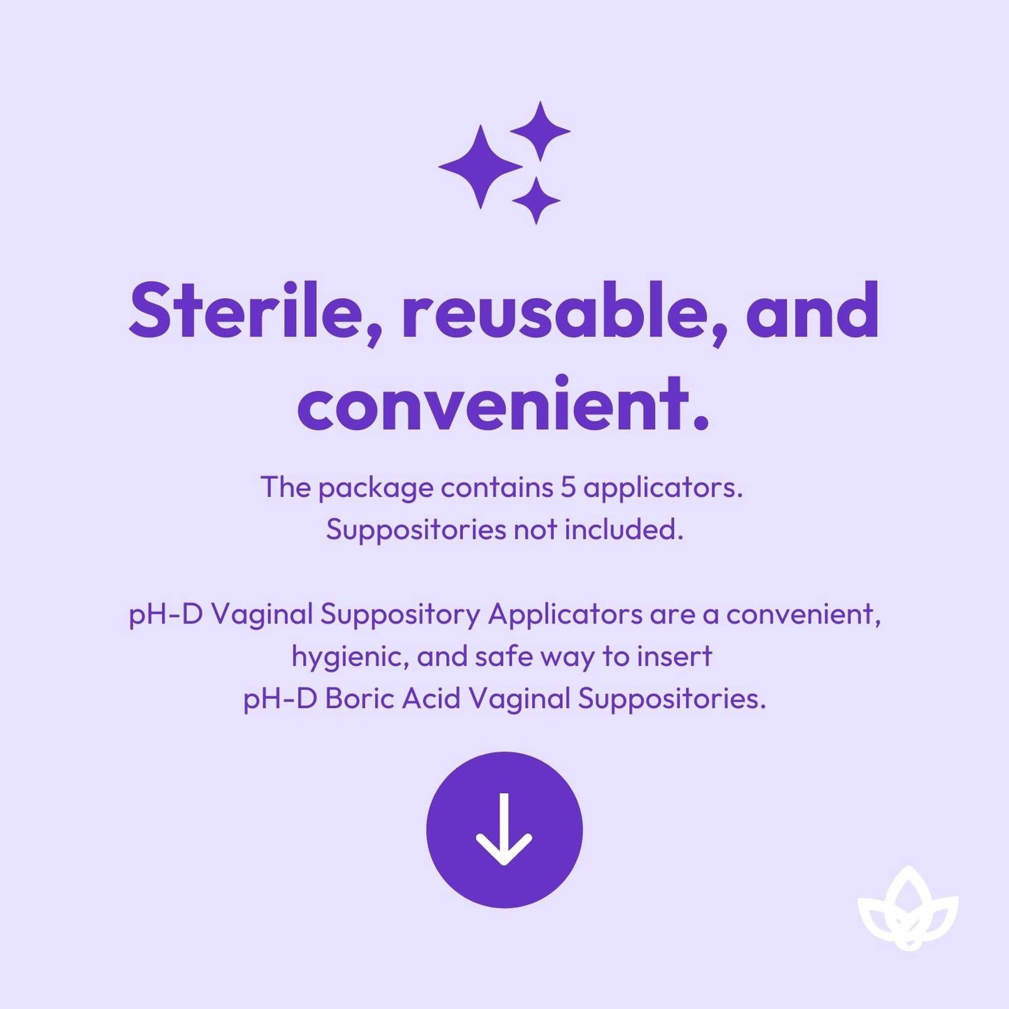 pH-D Feminine Health - Vaginal Suppository Applicators, Ideal for Boric Acid Suppositories, Reusable, Fits Most Vaginal Suppositories, Made in The USA - 5 Count… pH-D Feminine Health SupportUS supplements