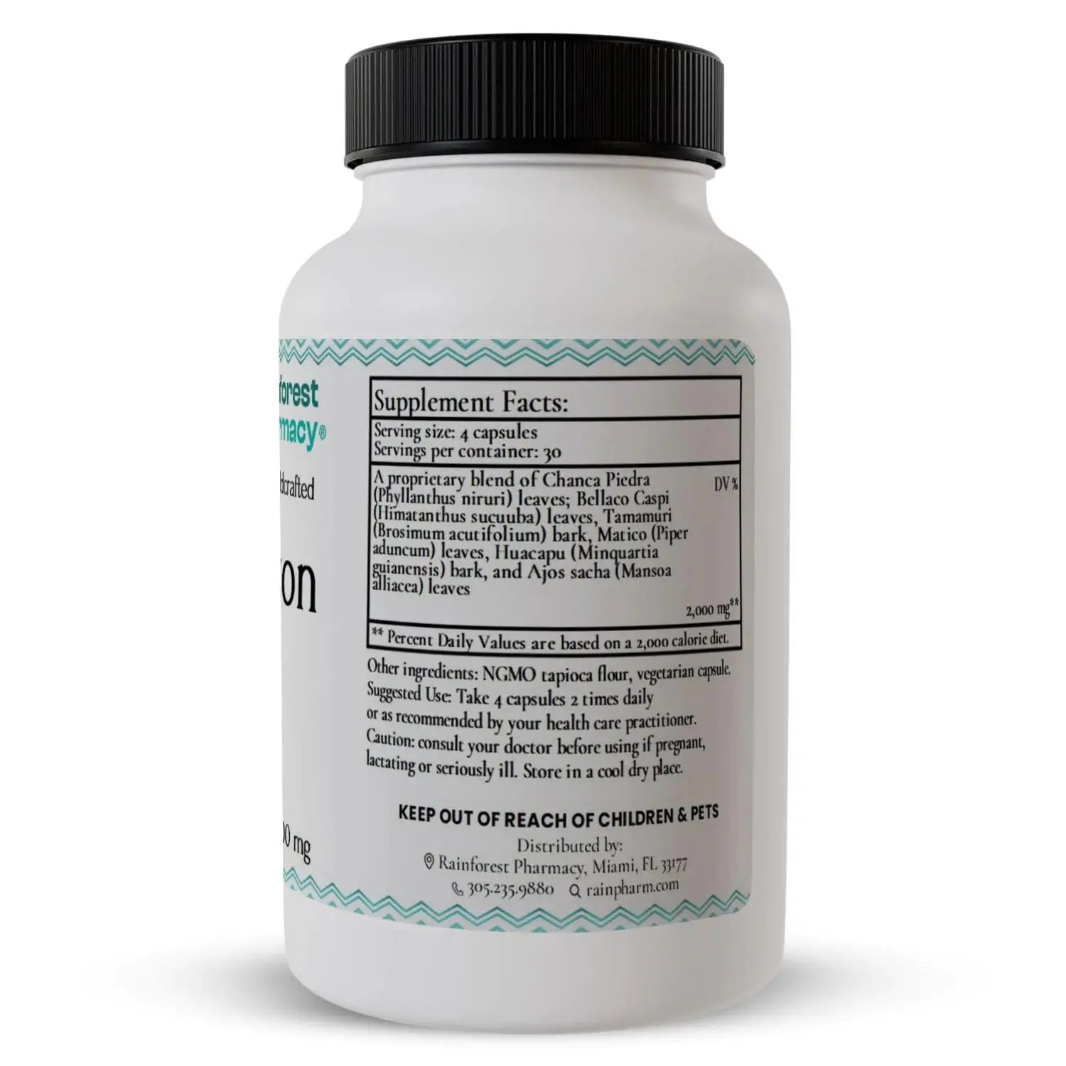 Rainforest Pharmacy Spiro Natural Herbal Supplement| 120 Vegetarian Capsules, 500 mg | Ecologically Wildcrafted Chanca Piedra & 5 Amazon Rainforest Herbs | Non-GMO Rainforest PharmacyAu supplements