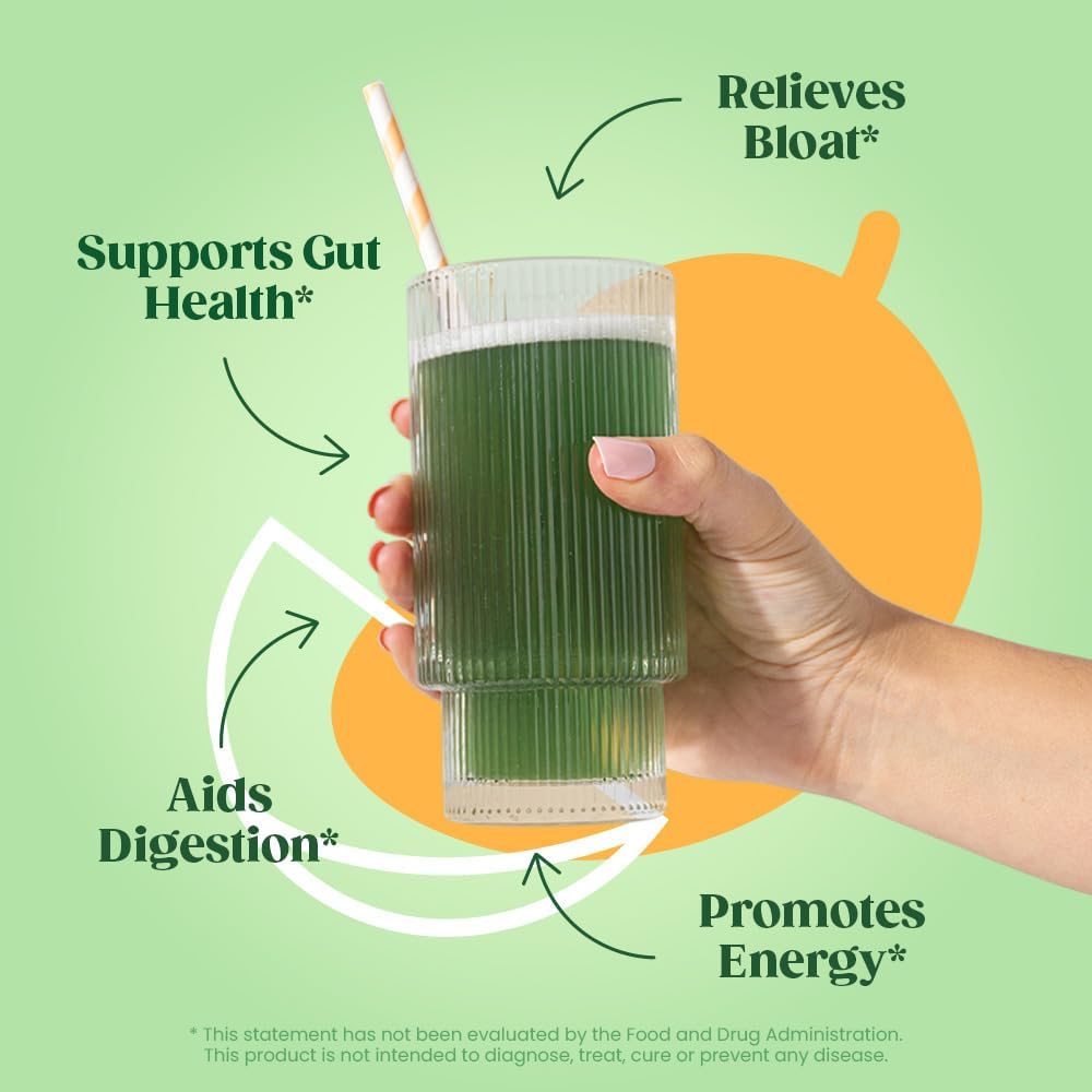 Bloom Nutrition Superfood Greens Powder, Digestive Enzymes with Probiotics and Prebiotics, Gut Health, Bloating Relief for Women, Chlorella, Green Juice Mix with Beet Root Powder, 30 SVG, Mango Bloom NutritionAu supplements