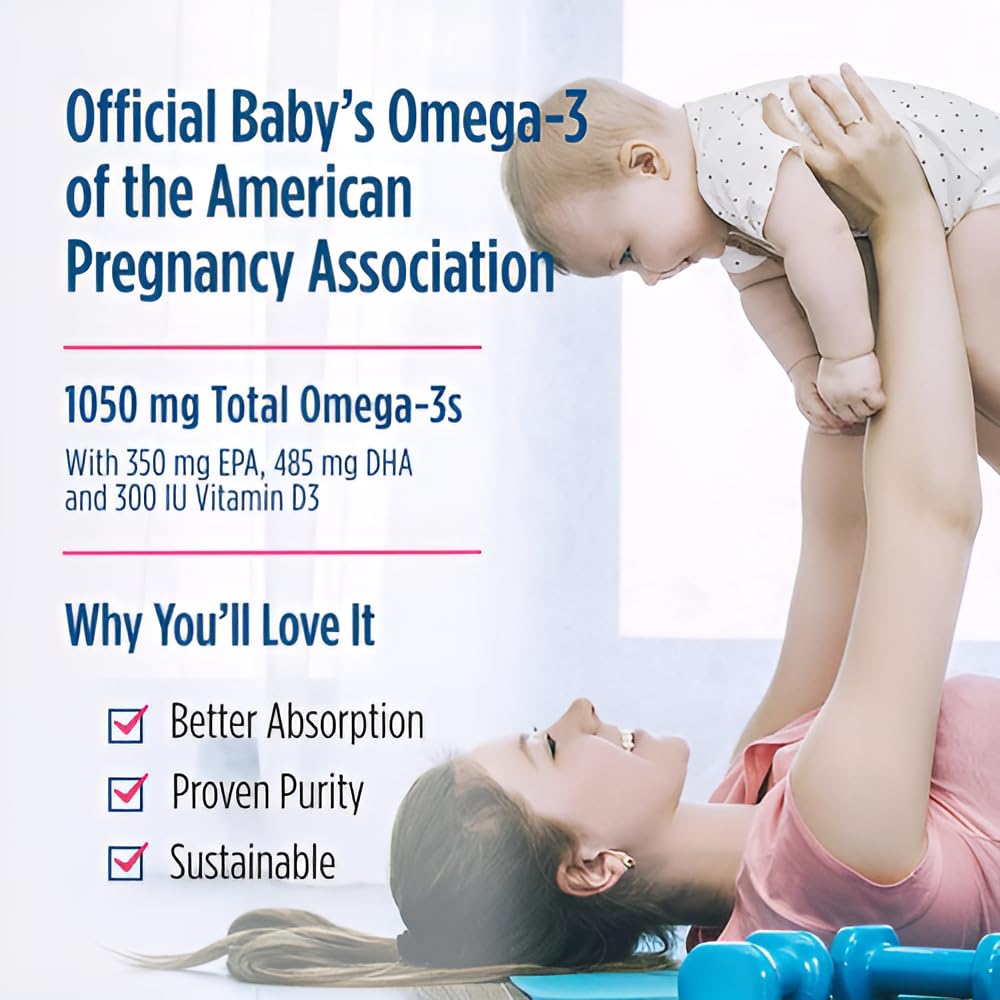 Nordic Naturals Baby’s DHA, Unflavored - 2 oz - 1050 mg Omega-3 + 300 IU Vitamin D3 - Supports Brain, Vision & Nervous System Development in Babies - Non-GMO - Servings May Vary Nordic NaturalsAu supplements