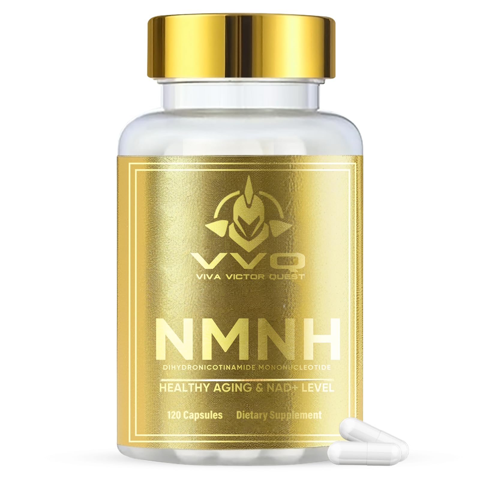 120 Capsules-NMNH (Dihydronicotinamide Mononucleotide), NAD Supplement to Boost NAD+ Levels as We Age (May Be More Effective Than Nicotinamide Riboside), NMNH Supplement for Anti-Aging VVQAu supplements