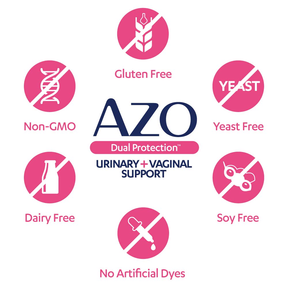 AZO Dual Protection | Urinary + Vaginal Support* | Prebiotic Plus Clinically Proven Women AZOAu supplements