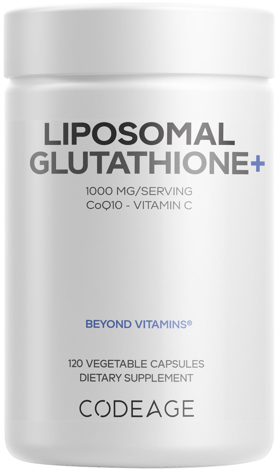 Codeage Liposomal Glutathione+ Supplement - 1000 mg Reduced L-Glutathione Pills, Vitamin C Ascorbic Acid, CoQ10 - Liposomal Delivery - Skin & Antioxidant Support - Non-GMO - 120 Capsules CodeageAu supplements