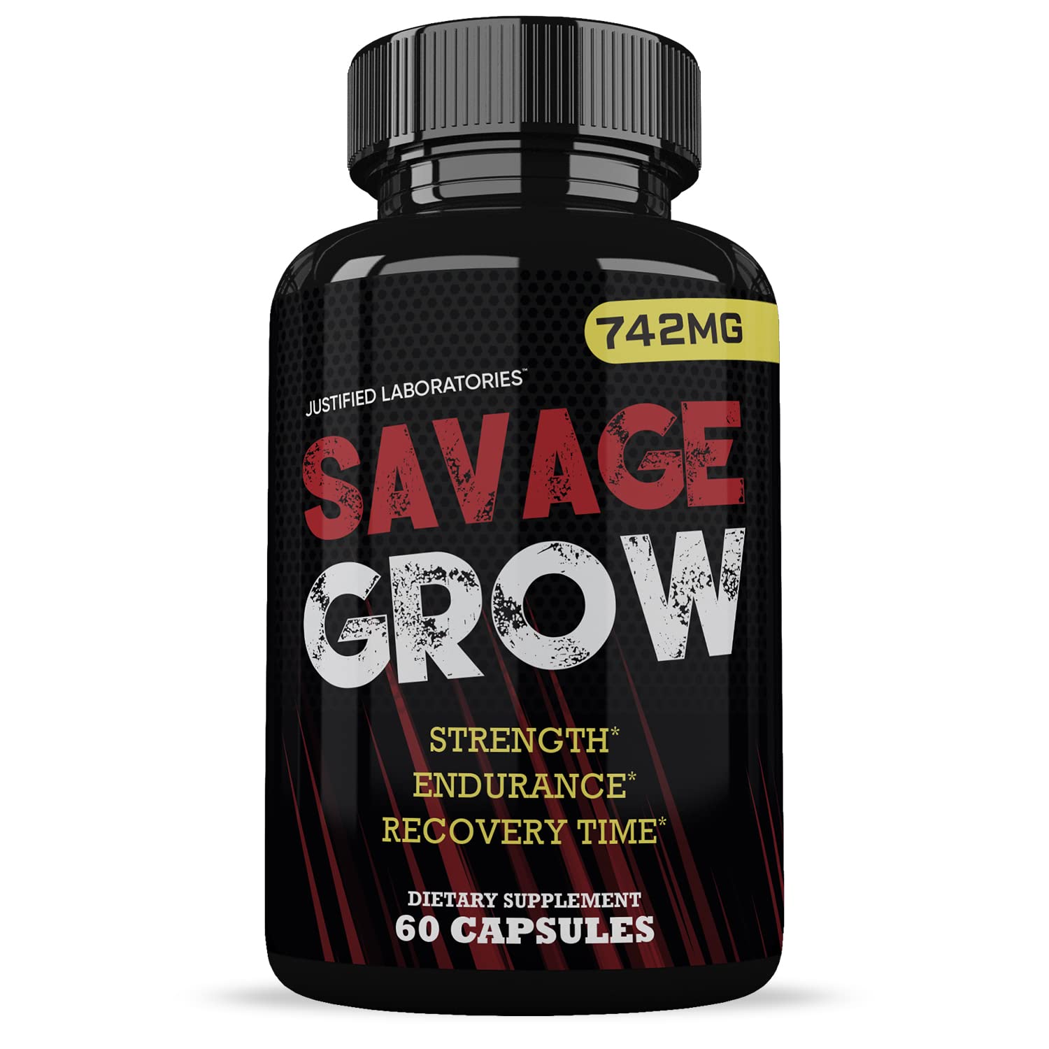 Savage Grow 742MG All Natural Advanced Men's Health Formula 60 Capsules Justified LaboratoriesAu supplements