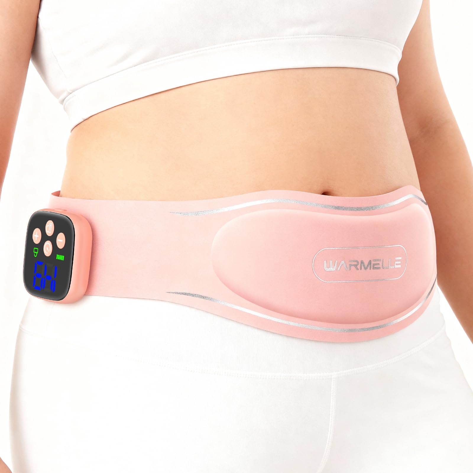 Heating Pad for Period Cramps, Portable Heating Pad for Back - Instant Soothing Menstrual Cramp Relief, Cordless Heating Pads Rechargeable with 5000mAh Battery, 6 Heat Settings, 10-99 Mins Timer WARMELLEAu supplements