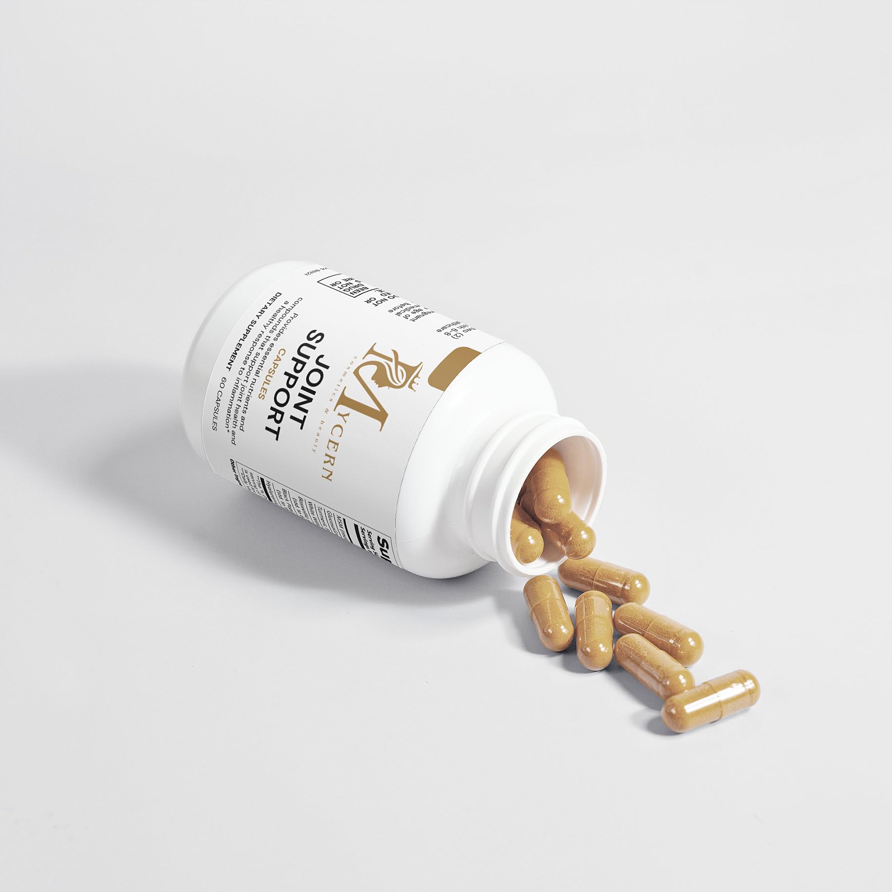 Joint Support Supplement – 60 Caps – MSM, Glucosamine HCl, Turmeric Supplement, Boswellia, Hyaluronic Acid Capsules & Black Pepper, Flexibility, Mobility & Comfort Joint Health – Made in USA MycernAu supplements