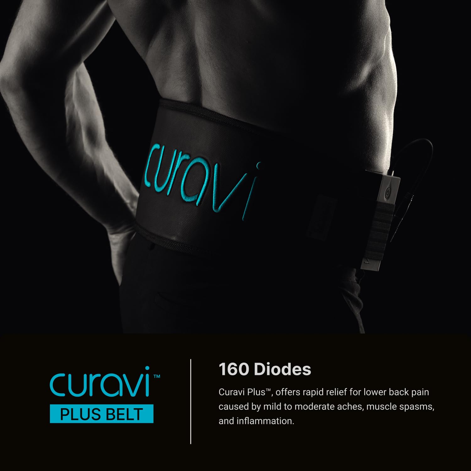 CURAVI Plus™ Wearable Red Light Therapy Belt for Lower Back Pain Relief - 160 Diodes - Safe and Effective CURAVIAu supplements