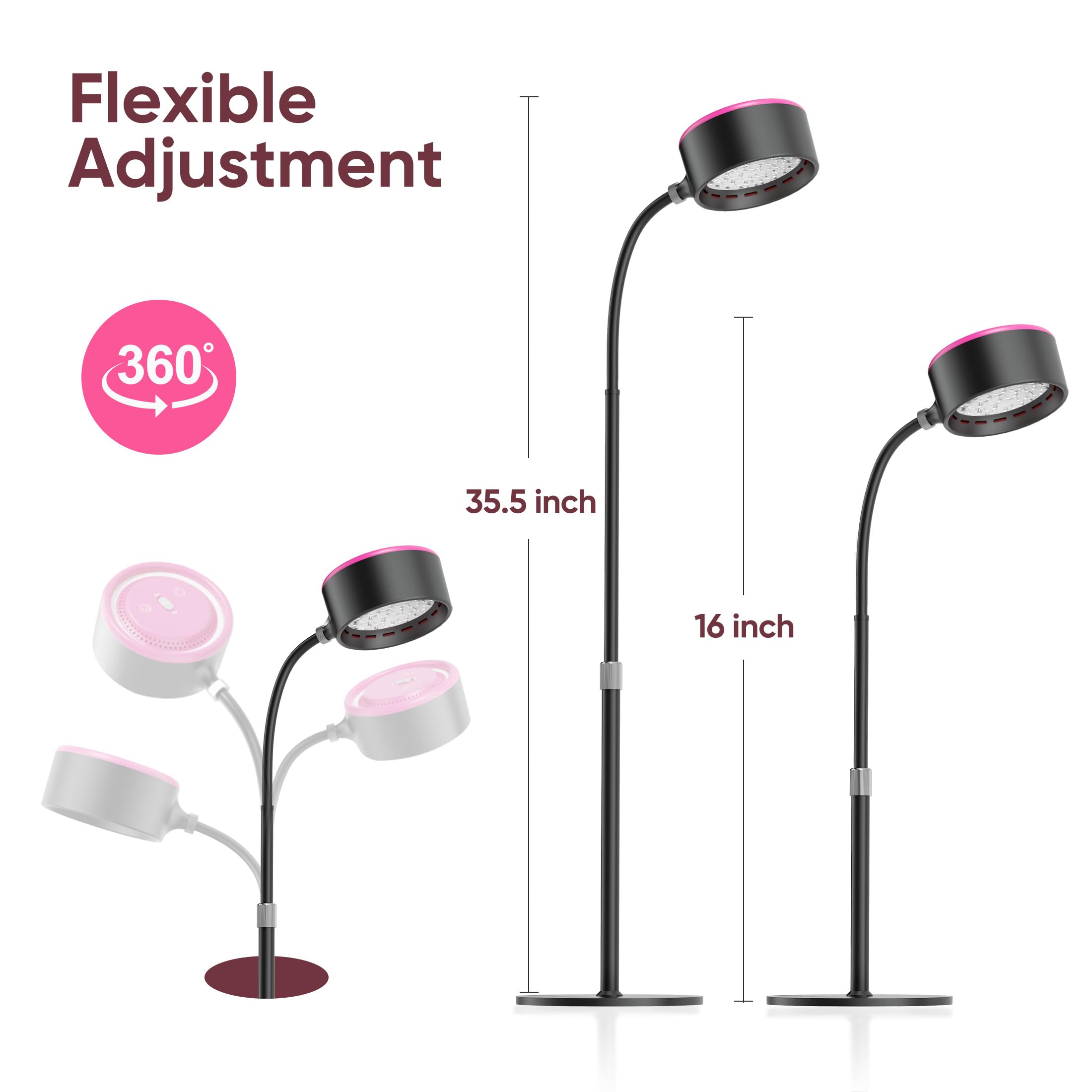 Caromolly Red Light Device Lamp, 660nm Red Light and 850nm Near-Infrared Light Combo CaromollyAu supplements